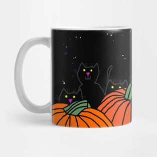 Halloween Pumpkins and Cats Mug